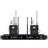 AU-M100 Pro Dual Channel Wireless Headset & Lavalier Microphone