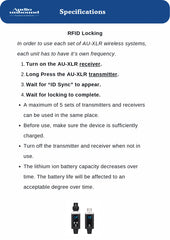 AU-XLR Wireless XLR System