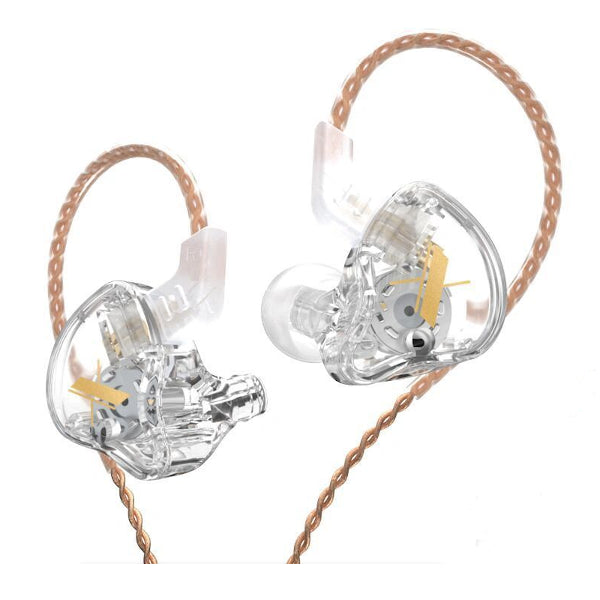 KZ EDX In-Ear Monitors Clear Without Microphone