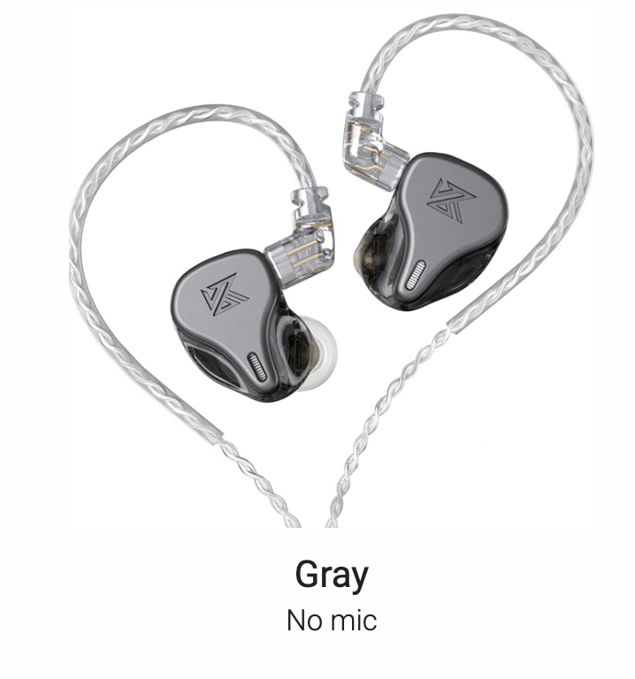 KZ DQ6 In-Ear Monitors Gray